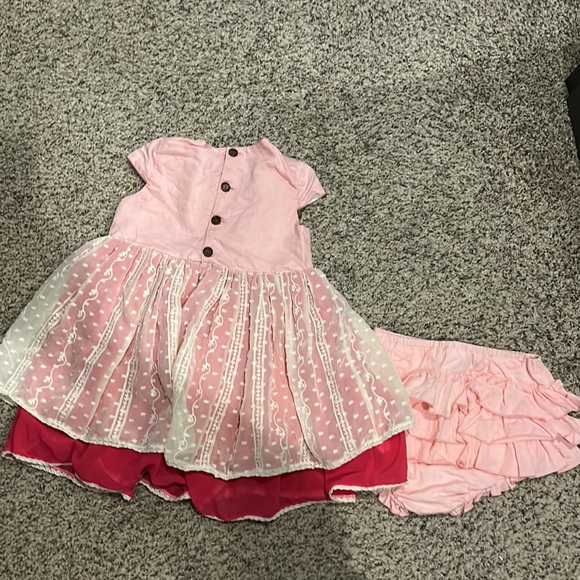 Girls 6 Girl August Girl James Art Collection Happy Day Dress Set - Pink - Picture 8 of 13